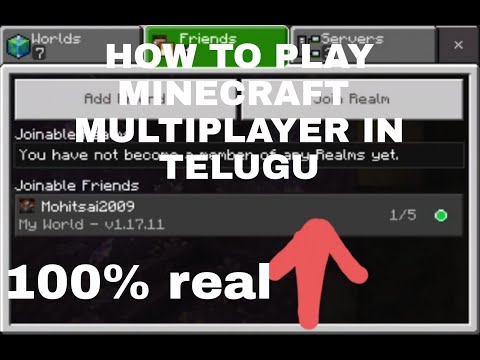 How to play minecraft multiplayer in telugu without hotspot 100% real