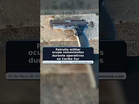 Patrulla militar ocupa semovientes durante operativos en Caribe Sur