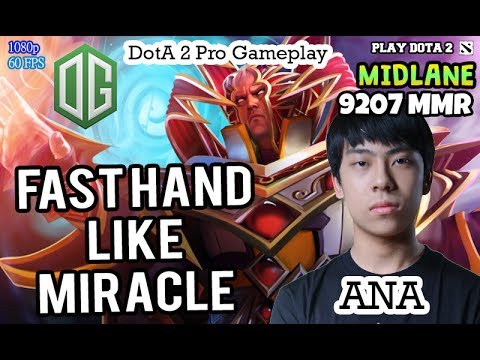 [DotA 2] OG Ana Invoker | Fast Hand Like Miracle | Professional Ranked Gameplay