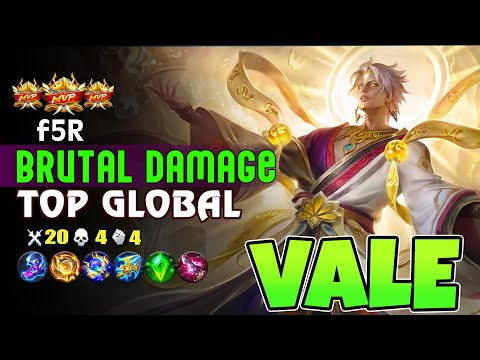 Vale Brutal Damage! Top Global Vale Gameplay by f5R - MLBB