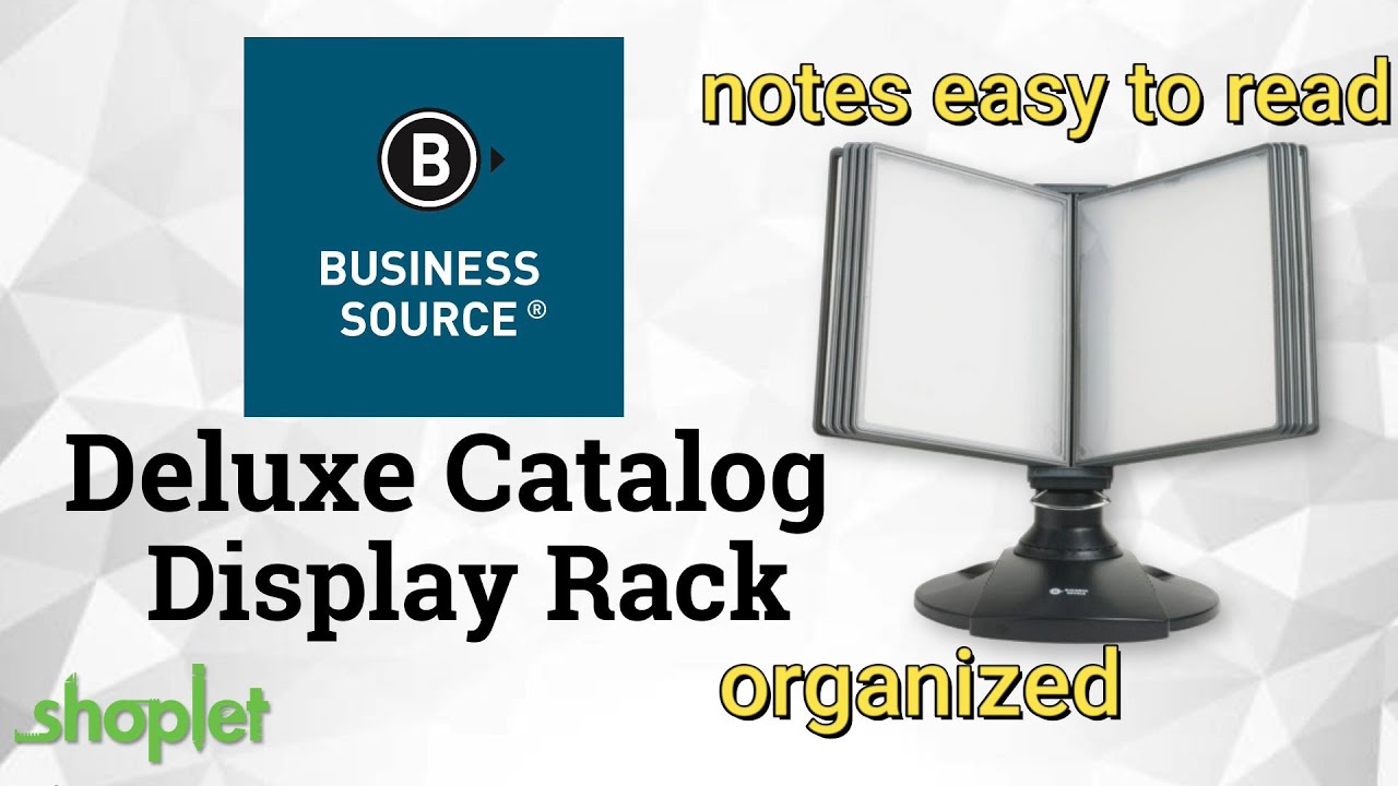 Business Source Deluxe Catalog Display Rack BSN62888