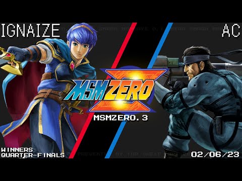 MSM:ZERO.3 - Ignaize (Marth) Vs. AC (Snake) - SSBU - Winners Quarters