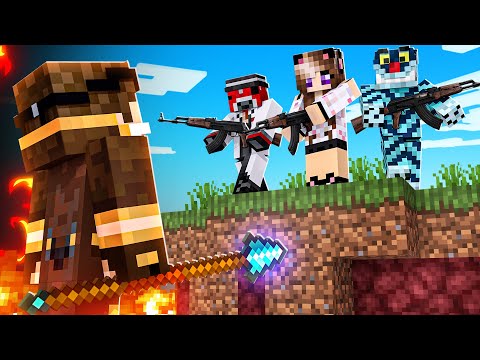 SPEEDRUN CON LE ARMI CONTRO 2 CACCIATORI SU MINECRAFT!!