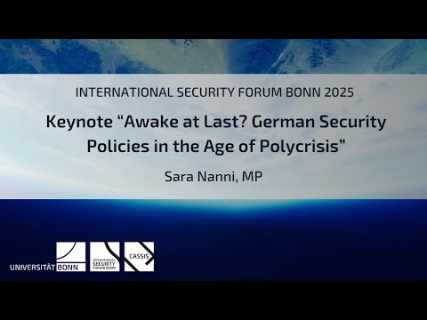 ISFB 2025: Keynote Speech by Sara Nanni, MP