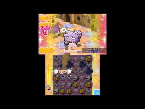 Pokemon Shuffle 3DS - Re-do Stage 310 Weezing S Rank ITEMLESS