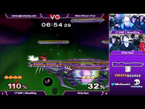 McSmashter 3 - Mew2King (Sheik) Vs. KirbyKaze (Sheik) - Winners Finals