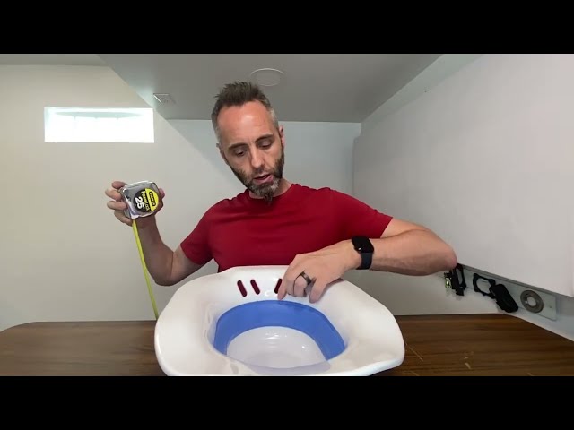 Best Collapsible Sitz Bath for Toilet Seat - product in use