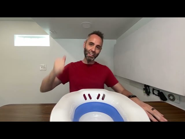 Best Collapsible Sitz Bath for Toilet Seat - alternate angle