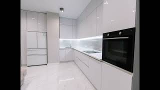 Современная угловая белая кухня с подсветкой Проект 8 фото 9