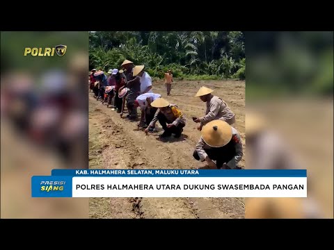 POLRES HALMAHERA SELATAN HADIRI PENANAMAN JAGUNG SERENTAK DI DESA BORI