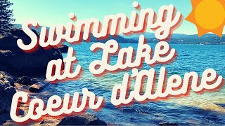 Swimming at Lake Coeur d'Alene