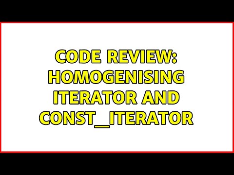 Code Review: Homogenising iterator and const_iterator