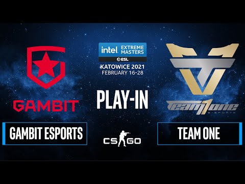 CS:GO - Gambit Esports vs. Team One [Train] Map 1 - IEM Katowice 2021 - Play-In