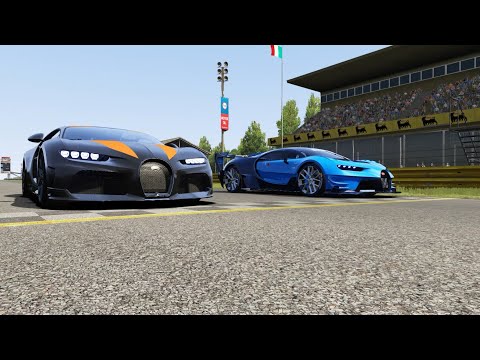 Bugatti Chiron Super Sport 300+ vs Bugatti Vision GT at Monza Full Course