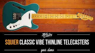 Video thumbnail for Squier Classic Vibe Thinline Telecasters! by Max Guitar B.V.