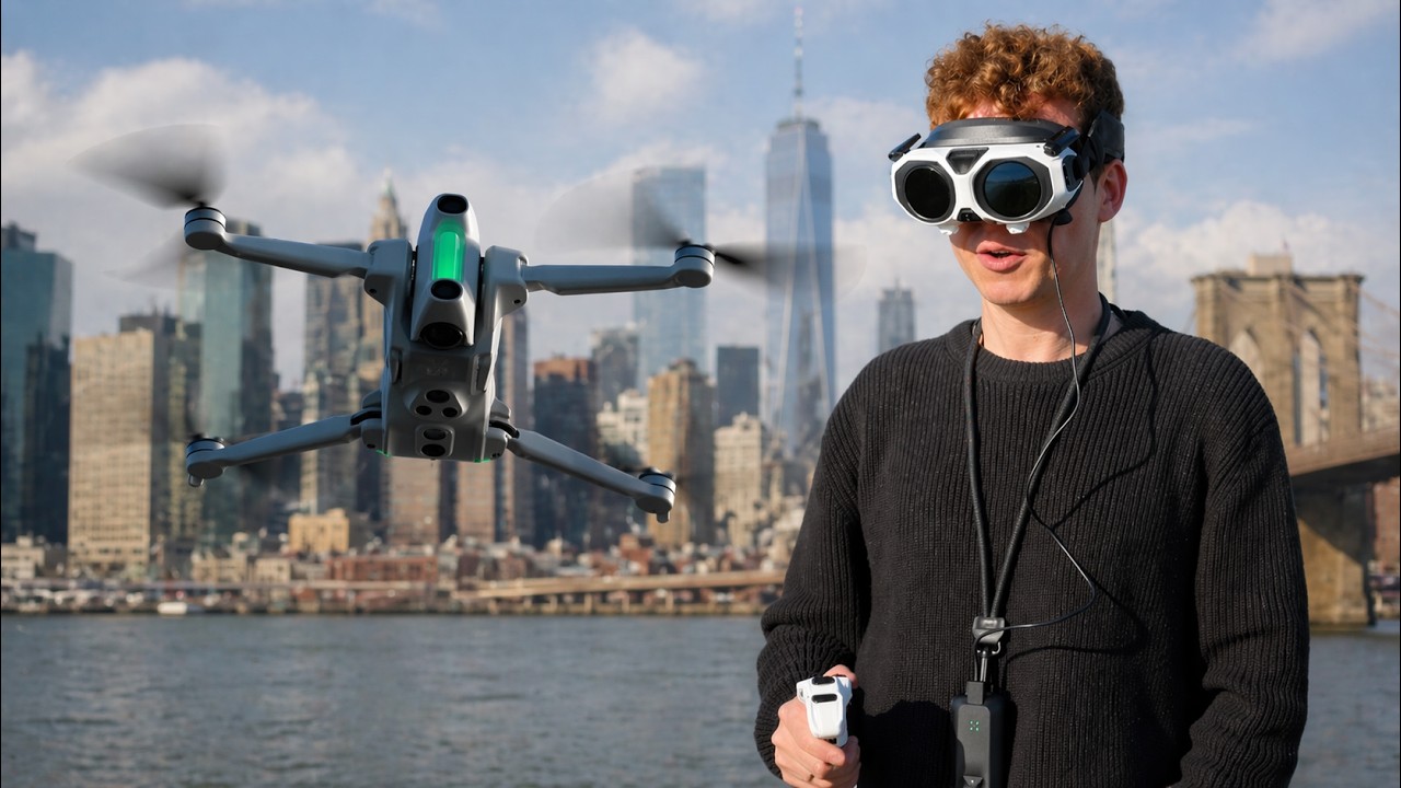 volé este dron en new york. fue brutal