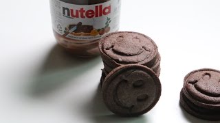 nutella cookies recipe 누텔라 쿠키만들기 ヌテラ クッキー : baking 베이킹 한세 hanse