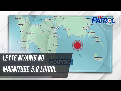 Leyte niyanig ng magnitude 5.8 lindol