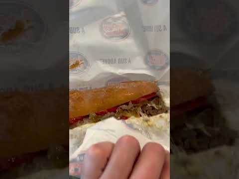 Unwrapping my Jersey Mike’s gluten free cheesesteak! It was amazing. #glutenfree #food