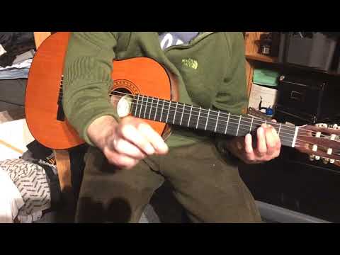 Midt om natten på guitar