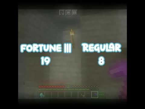 Minecraft Fortune 3 Enchantment for multiple Diamonds