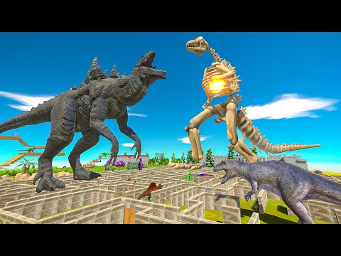 FPS AVATAR SAVE ZILLA From Skeleton Godzilla Maze Trap - Animal Revolt Battle Simulator DINO