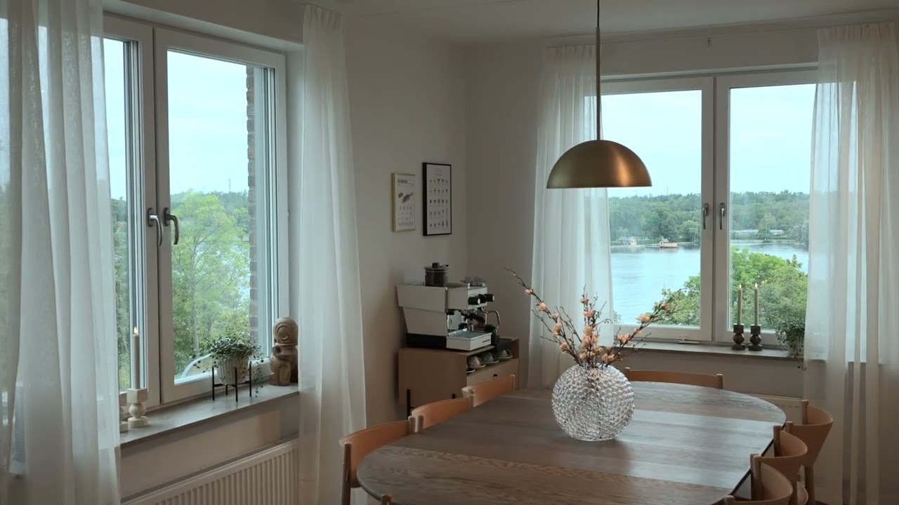 4 rum Lägenhet på Kvarnholmsvägen 126, högst upp Nacka - Kvarnholmen Nacka kommun - video