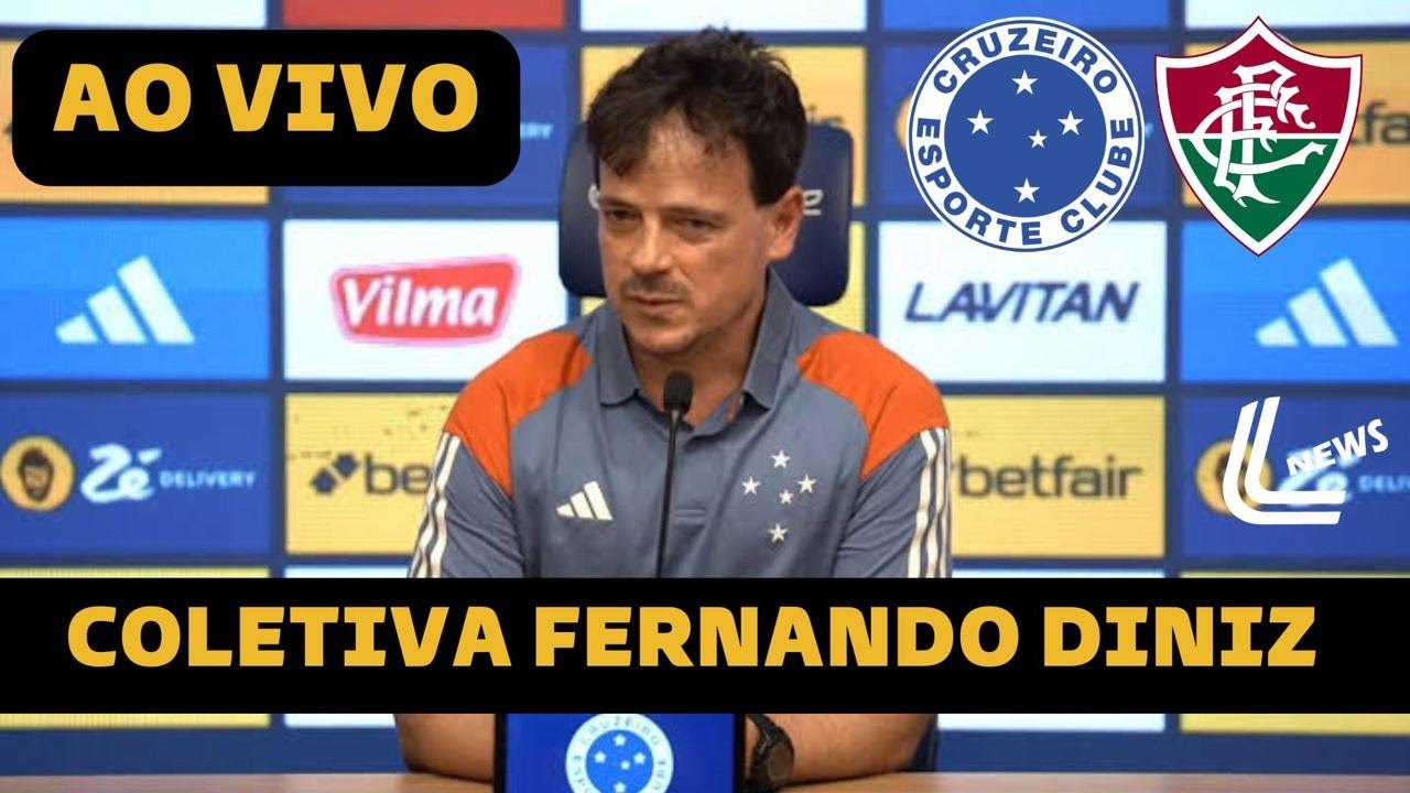 COLETIVA FERNANDO DINIZ AO VIVO - CRUZEIRO X FLUMINENSE DIRETO DO MARACANÃ - BRASILEIRÃO 2024