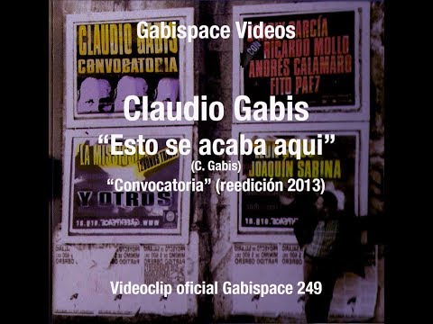 Esto se acaba aquí - Claudio Gabis -Versión 2012 -Vog.261