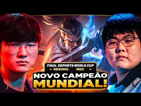 RESUMO T1 vs TES: GRANDE FINAL DA E-SPORTS WORLD CUP | ILHA DAS LENDAS