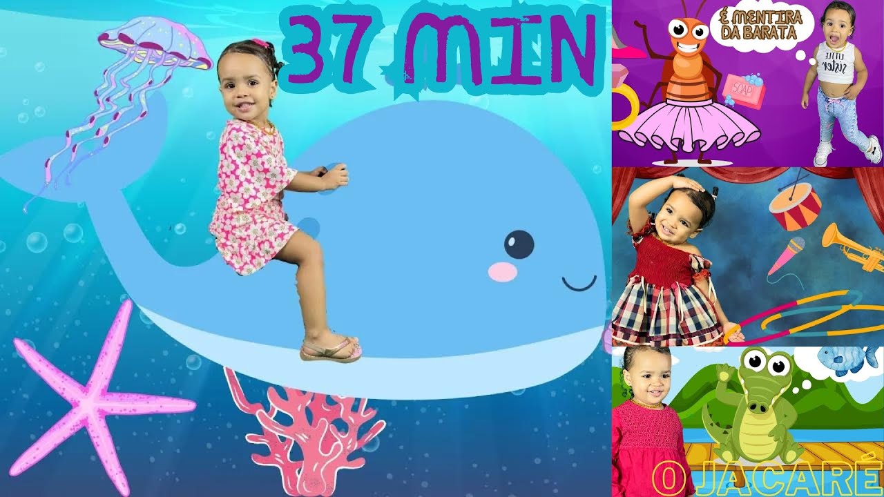 A BALEIA É AMIGA DA SEREIA - O JACARÉ FOI PASSEAR LÁ NA LAGOA - 37 MINUTOS - ( POR GATINHA FLOR )