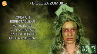 Make-up Zombie modrá vrásčitá tvář