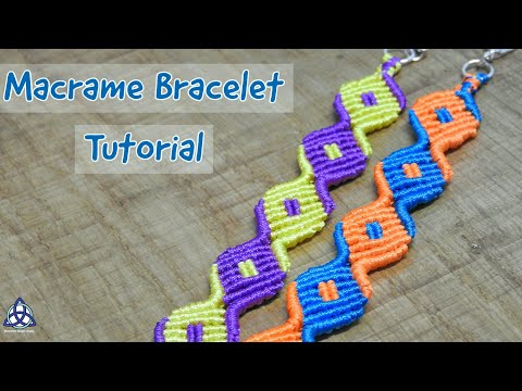 Macrame Bracelet with Beads Tutorial Easy Jewelry Making