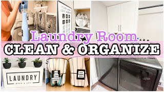 CLEAN AND ORGANIZE WITH ME! | LAUNDRY ROOM ORGANIZATION IDEAS | CLEAN WITH ME 2022 | HOUSE CLEANING