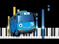 Tayo The Little Bus Opening Theme Song Piano Tutorial Piano Cover