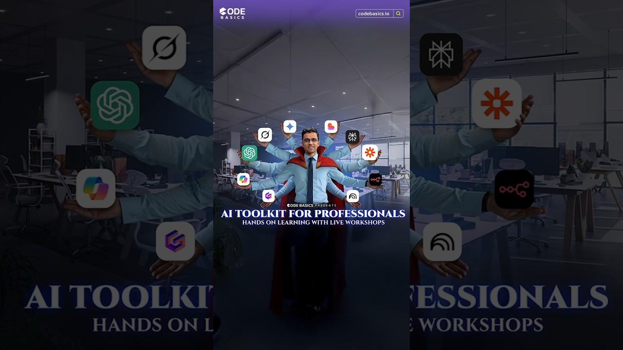 AI Toolkit for Professionals #shorts #data #codebasics #dataanalyst #datascientist #ai #job