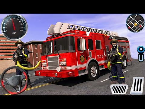 Fire Truck City Rescue Simulator - 911 US Emergency Fire Truck Driving 3D - Android Gameplay