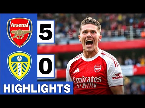 Gyökeres, Timber and Saka Makes a 5-0 | The Gooners | Arsenal vs Leeds HIGHLIGHTS 