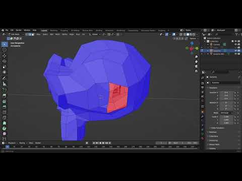 Blender how to separate a part of an object (Chinese)