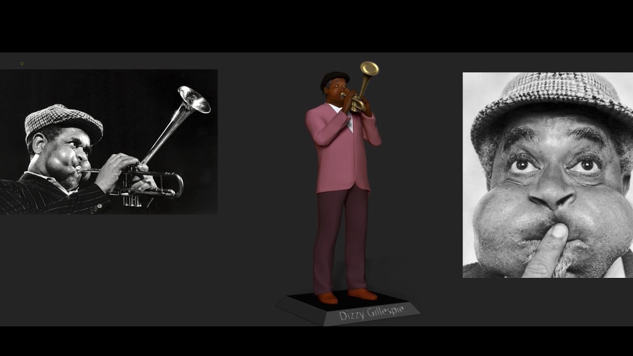 Dizzy Gillespie 3D Print Model