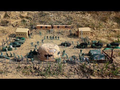 Army Men:Grey army vs Green army #stopmotion (Army men stopmotion)