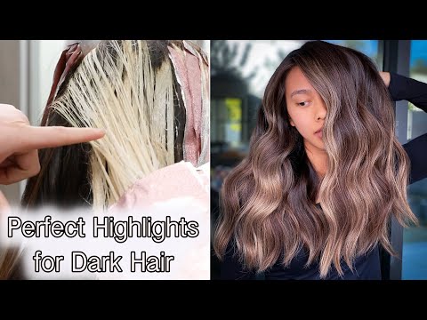 Perfect Highlights for Dark Hair