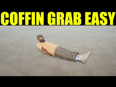 skate 4 - How to "Coffin grab" off the kicker | play dead goal guide