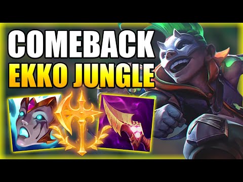 INSANE COMEBACK WITH EKKO JUNGLE TO CLUTCH THE WIN - Season 11 Ekko Jungle Guide - League of Legends