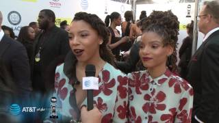 48th NAACP Image Awards Red Carpet:  Halle & Chloe