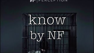 know - NF lyrics