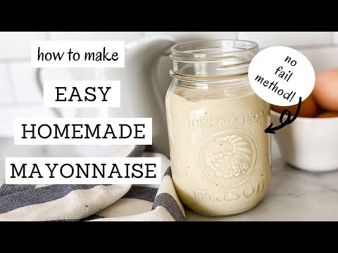 Easy, Fail Proof Mayonnaise | MAYONNAISE RECIPE IMMERSION BLENDER | Bumblebee Apothecary