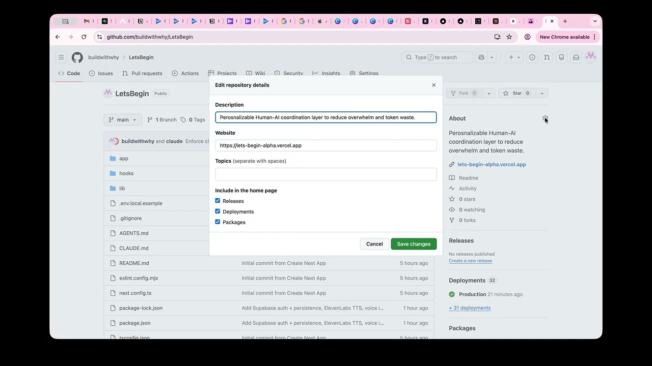 LetsBegin project preview