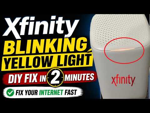 Xfinity Light Blinking Yellow