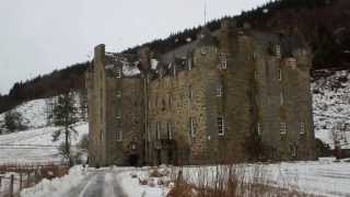 preview picture of video 'Winter Drive To Castle Menzies Highland Perthshire Scotland'